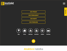 Tablet Screenshot of instinkt-reality.cz